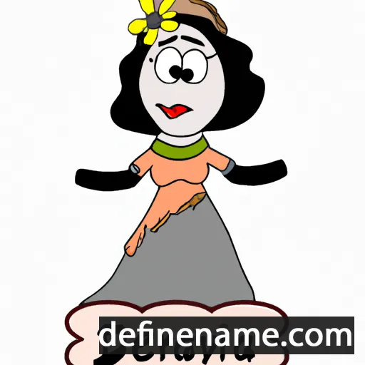 cartoon of the name Dervila