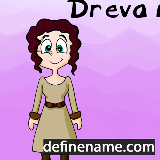 cartoon of the name Dervla