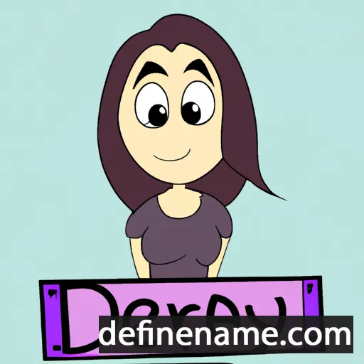 cartoon of the name Derya