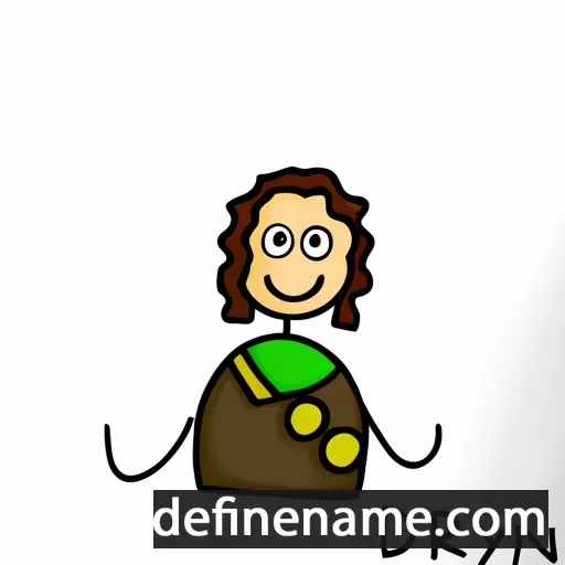 cartoon of the name Deryn