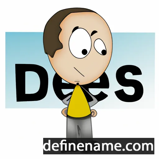 cartoon of the name Des