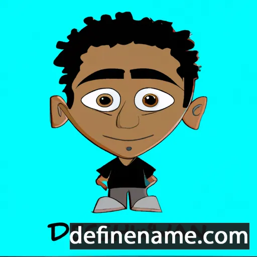 cartoon of the name Deshawn