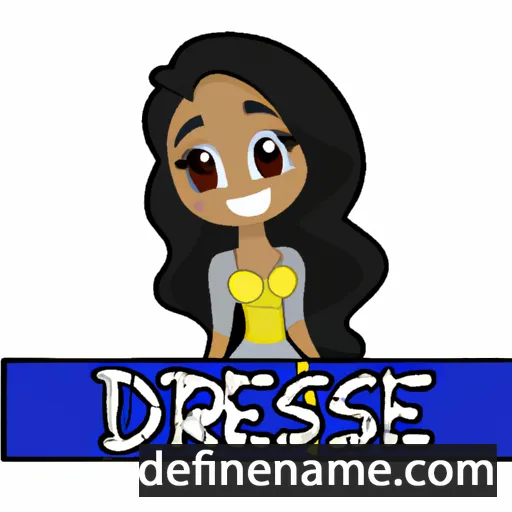 cartoon of the name Desirae