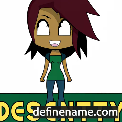 cartoon of the name Destiny