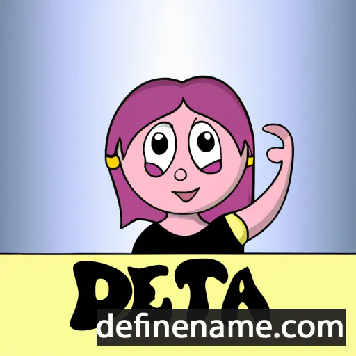 cartoon of the name Detta