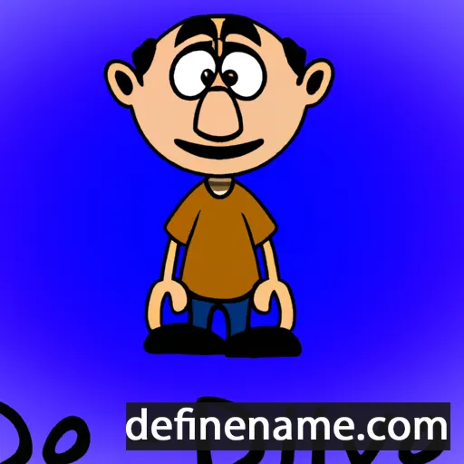 cartoon of the name Dev