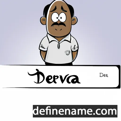 cartoon of the name Devaraj