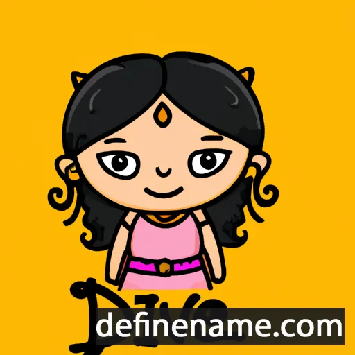 cartoon of the name Devi