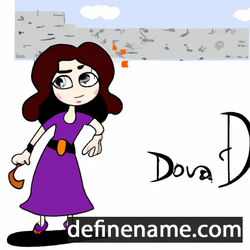 cartoon of the name Devora