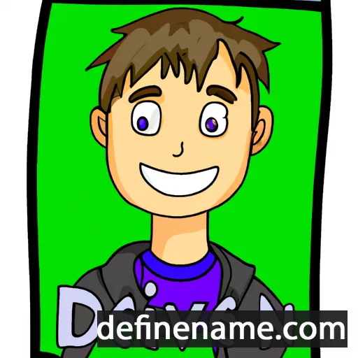 cartoon of the name Devyn