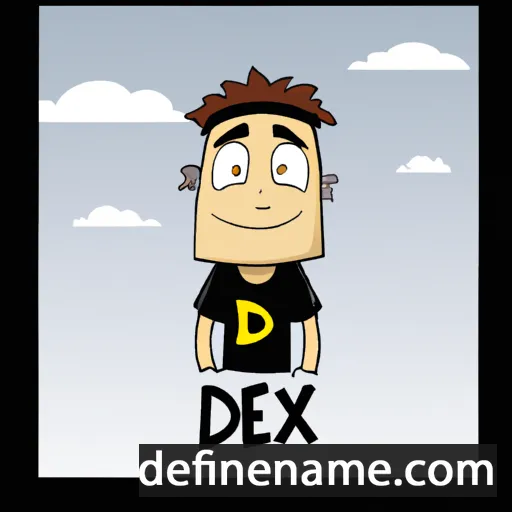 cartoon of the name Dex