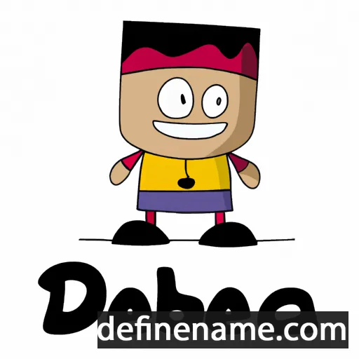 cartoon of the name Dezba