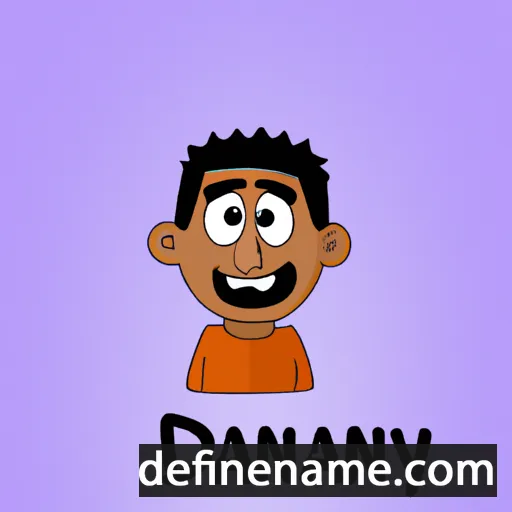 cartoon of the name Dhananjay