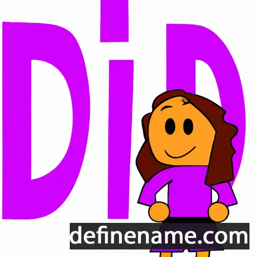 cartoon of the name Di