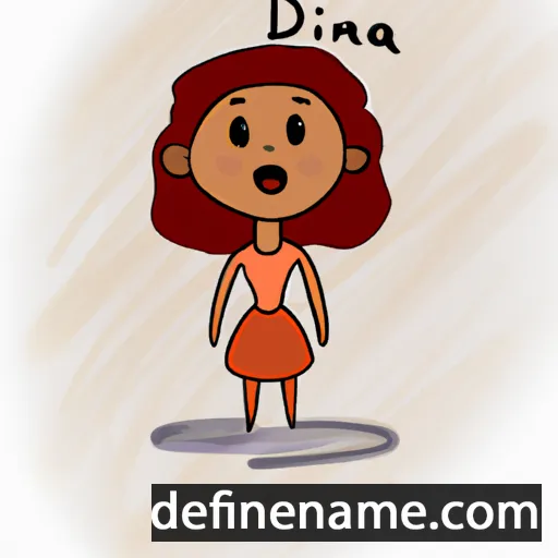 cartoon of the name Diána