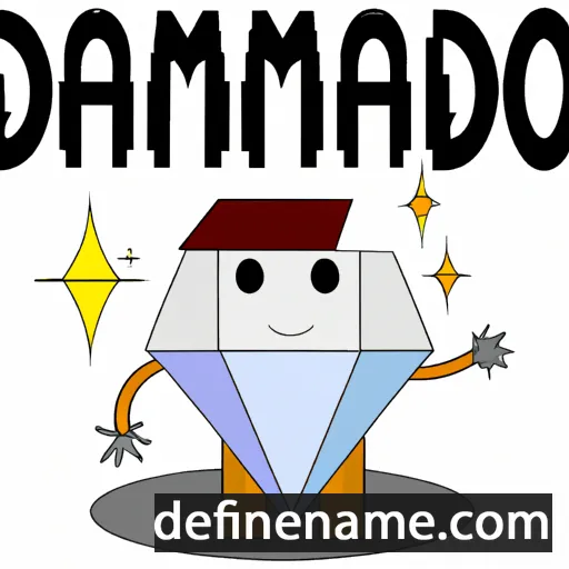 cartoon of the name Diamanto