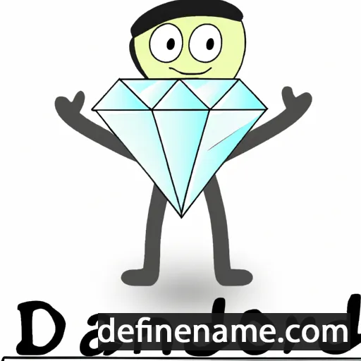 cartoon of the name Diamond