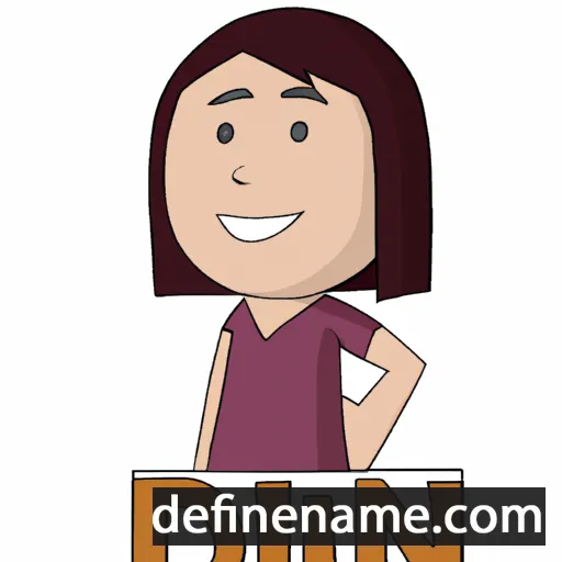 cartoon of the name Dian