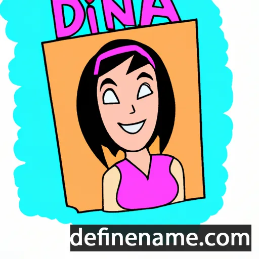 cartoon of the name Diana