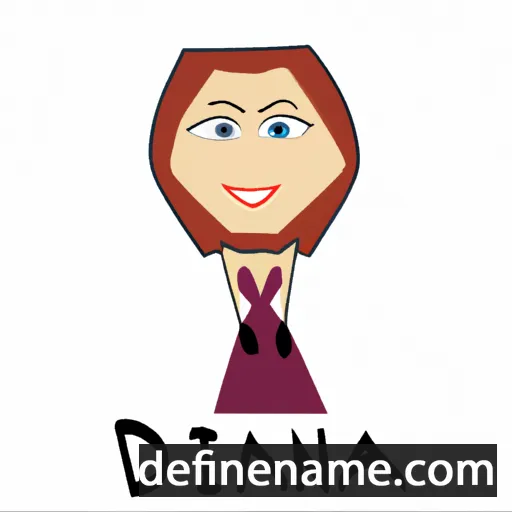 cartoon of the name Dianna