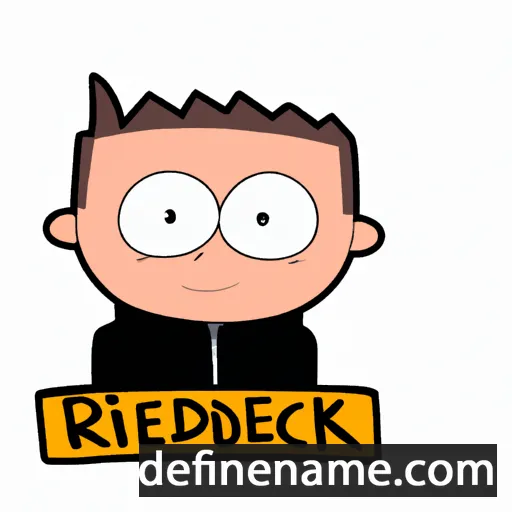 cartoon of the name Diederick