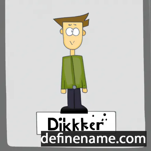 cartoon of the name Diederik