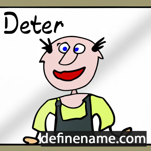 cartoon of the name Dieter