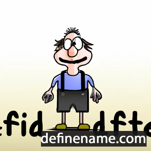 cartoon of the name Dietfried