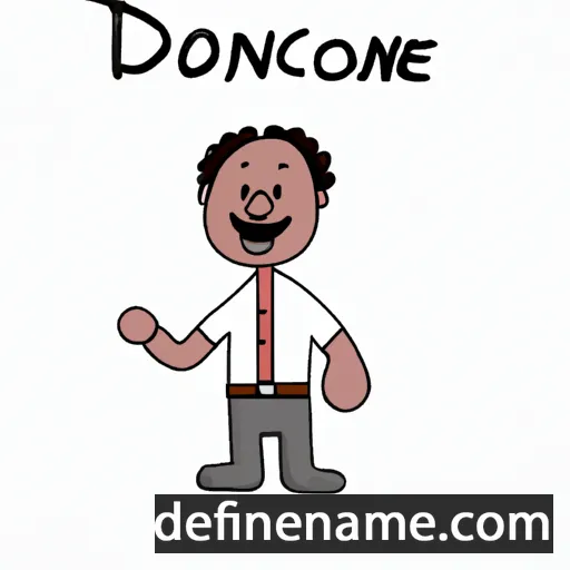 cartoon of the name Dieudonnée