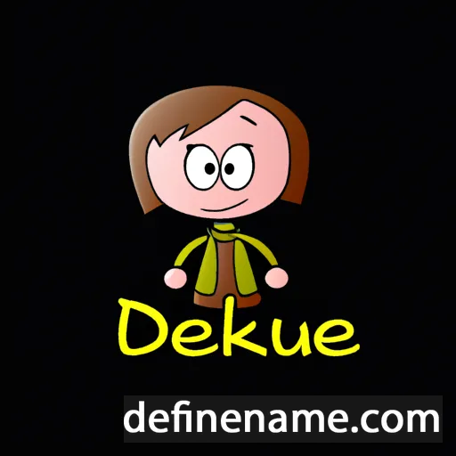 cartoon of the name Dieuwke