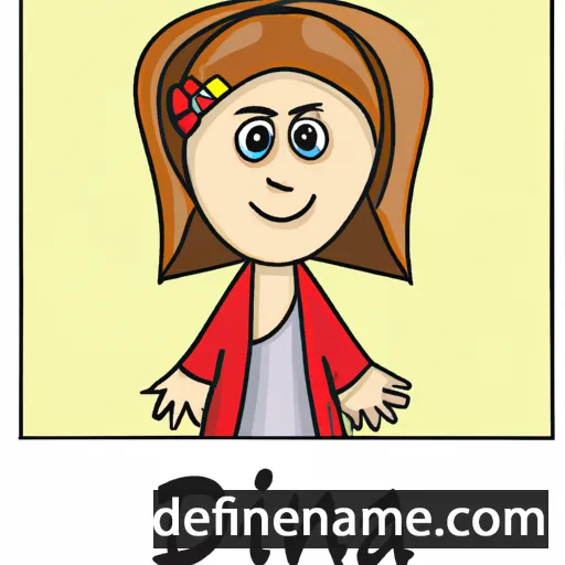 cartoon of the name Dijana