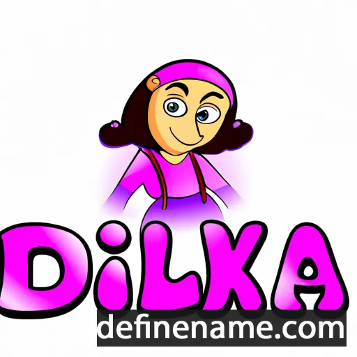 cartoon of the name Dikla