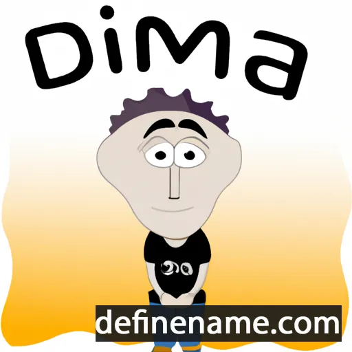 cartoon of the name Dima