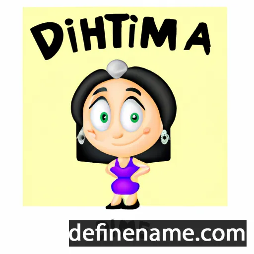 cartoon of the name Dimitra