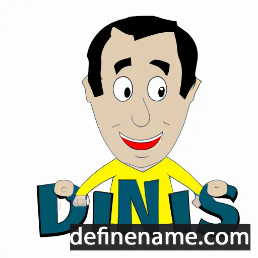 cartoon of the name Dinis