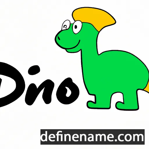 cartoon of the name Dino