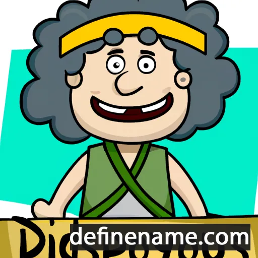 cartoon of the name Dionysus