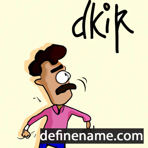 cartoon of the name Dipak