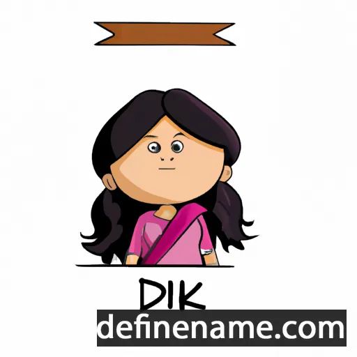 cartoon of the name Dipika