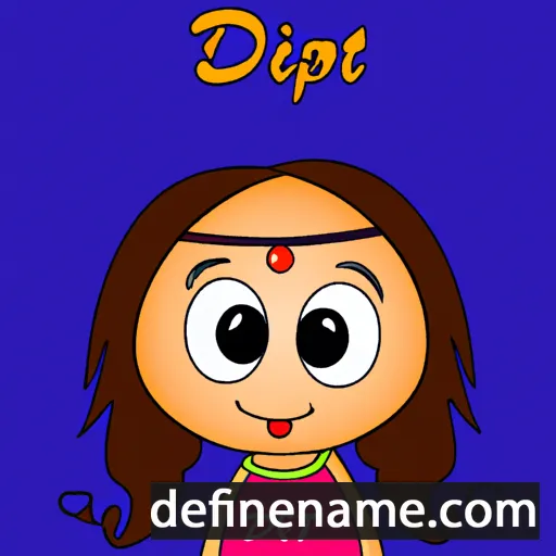 cartoon of the name Dipti