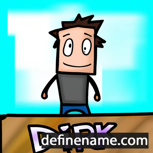 cartoon of the name Dirk