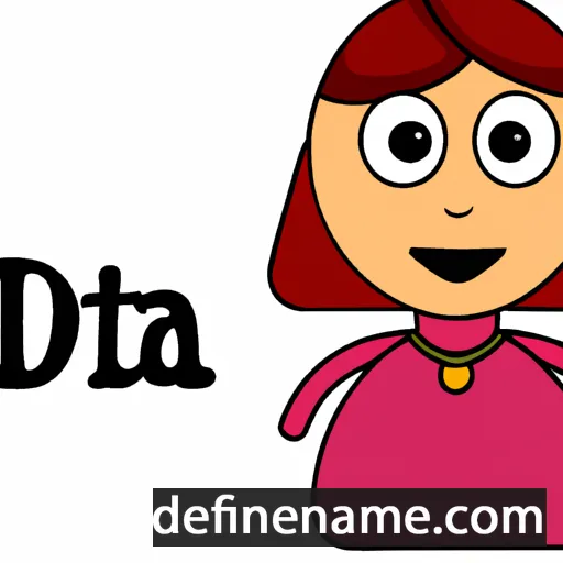 cartoon of the name Dita