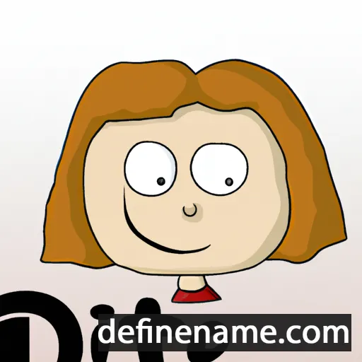 cartoon of the name Ditte