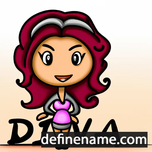 cartoon of the name Divina