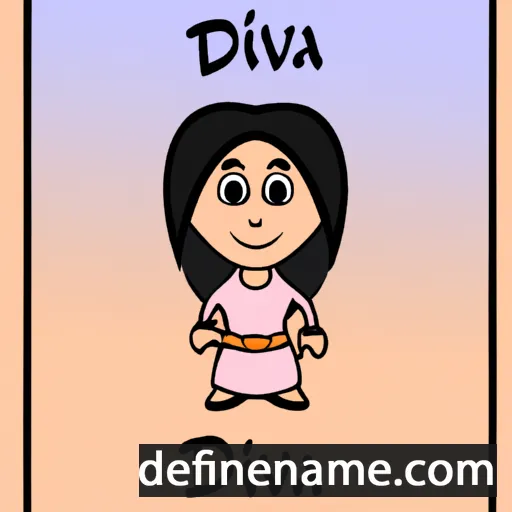 cartoon of the name Divna