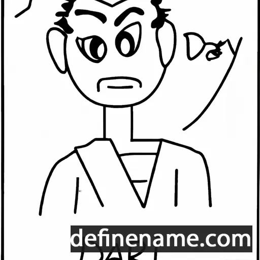 cartoon of the name Diyar