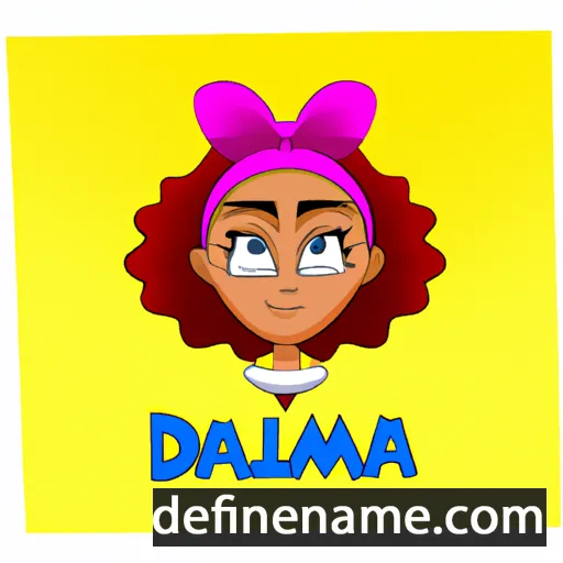 cartoon of the name Djamila