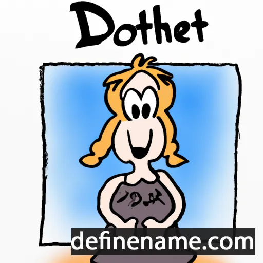 cartoon of the name Dörthe