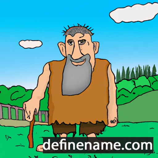 cartoon of the name Dobroslav