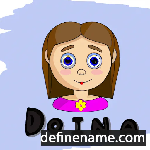 cartoon of the name Doina